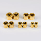 Plug Tunnel d’Oreille Amour Acier Inoxydable (2 pièces) AKAK  
