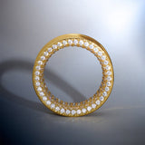 14K Stars Shining Moissanite Ear Gauge Tunnel（2Pcs） - AKAK BODYJEWELRY - ear - tunnel