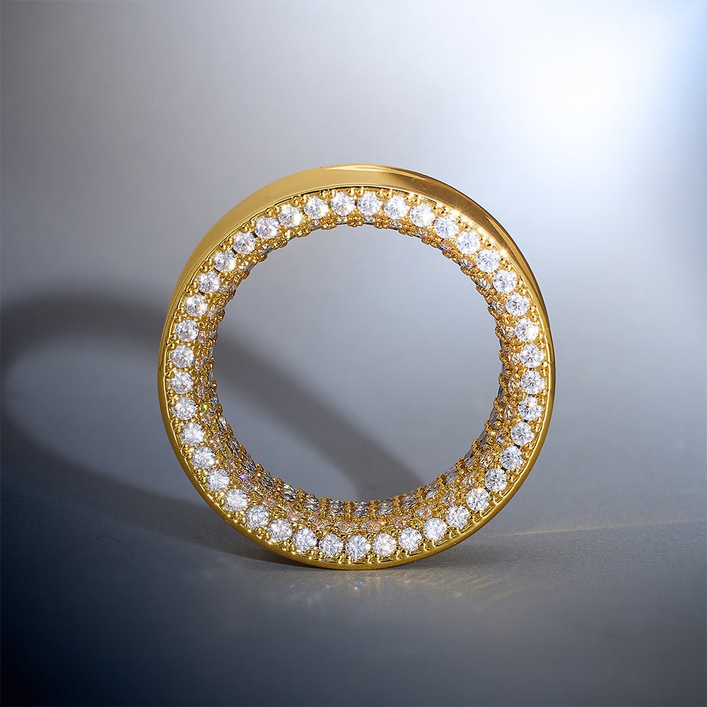 14K Stars Shining Zircon Ear Gauge Tunnel（2Pcs） - AKAK BODYJEWELRY - ear - tunnel