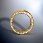 14K Stars Shining Zircon Ear Gauge Tunnel（2Pcs） - AKAK BODYJEWELRY - ear - tunnel