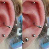 2Pcs Horseshoe Septum Ring Pack - AKAK BODYJEWELRY - ear - tunnel