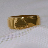 Ace of Spades Chunky Ring - AKAK BODYJEWELRY - ear - tunnel