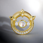 AKAK Moonshadow Zircon S925 Silver Ear Gauge Tunnel (2Pcs) - AKAK BODYJEWELRY - ear - tunnel