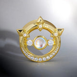 AKAK Moonshadow Zircon S925 Silver Ear Gauge Tunnel (2Pcs) - AKAK BODYJEWELRY - ear - tunnel