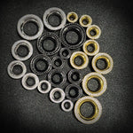 AKAK S925 Plated Celestial Halo Dual Zircon Ear Gauge Tunnel (2Pcs) - AKAK BODYJEWELRY - ear - tunnel