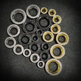 AKAK S925 Plated Celestial Halo Dual Zircon Ear Gauge Tunnel (2Pcs) - AKAK BODYJEWELRY - ear - tunnel