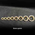 AKAK S925 Plated Celestial Halo Dual Zircon Ear Gauge Tunnel (2Pcs) - AKAK BODYJEWELRY - ear - tunnel