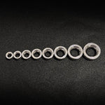 AKAK S925 Plated Celestial Halo Dual Zircon Ear Gauge Tunnel (2Pcs) - AKAK BODYJEWELRY - ear - tunnel