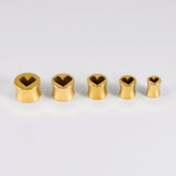 AKAK Stainless Steel Love Ear Tunnel Plug (2Pcs) - AKAK BODYJEWELRY - ear - tunnel