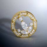 Anchor of Ocean Zircon 14K Ear Gauge Tunnel (2Pcs) - AKAK BODYJEWELRY - ear - tunnel