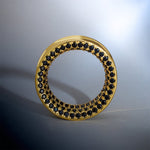Black Zircon 8K Stars Shining Ear Gauge Tunnel(2Pcs) - AKAK BODYJEWELRY - ear - tunnel
