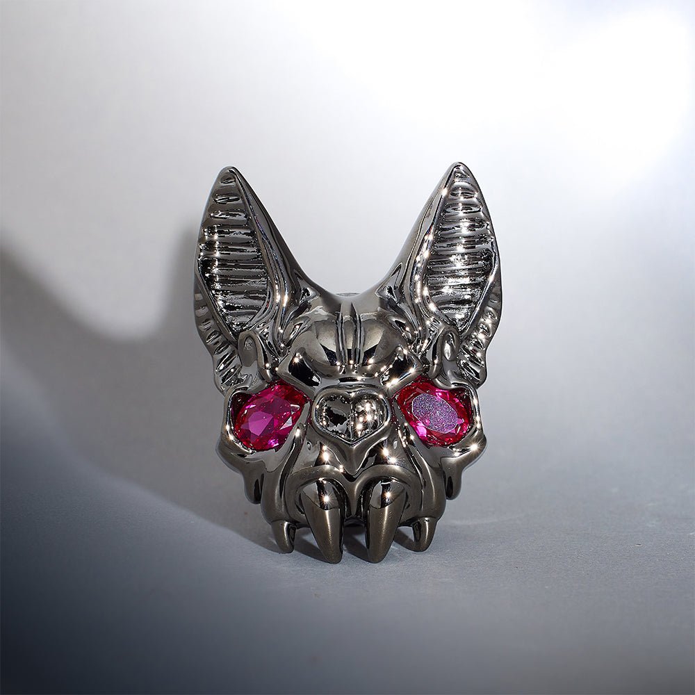 Bloody Bat Zircon Tungsten Steel Plug（2Pcs） - AKAK BODYJEWELRY - ear - tunnel