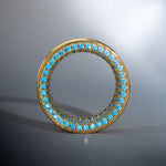 Blue Zircon 14K Gold Stars Shining Tunnel(2Pcs) - AKAK BODYJEWELRY - ear - tunnel