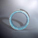 Blue Zircon S925 Silver Stars Shining Tunnel (2Pcs) - AKAK BODYJEWELRY - ear - tunnel
