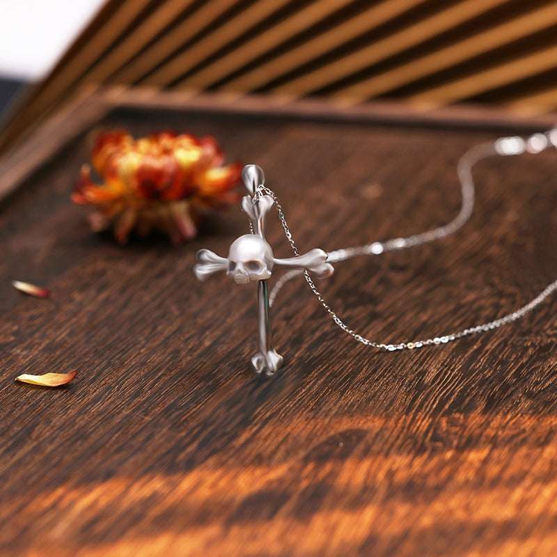 Bonecross S925 Necklace - AKAK BODYJEWELRY - ear - tunnel