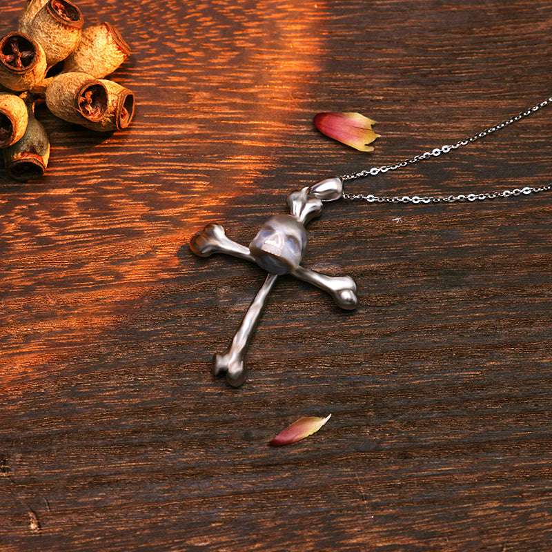 Bonecross S925 Necklace - AKAK BODYJEWELRY - ear - tunnel