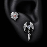 Titanium Gothic Cubic Zirconia Piercing Jewelry | 1PC