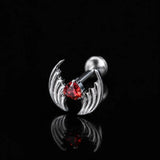Titanium Red CZ Gothic Dark Piercing Jewelry | 1PC