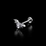 Titanium Gothic Cubic Zirconia Piercing Jewelry | 1PC
