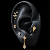 Titanium CZ Vintage-Inspired Statement Piercing Jewelry | 1PC