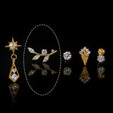 Titanium CZ Vintage-Inspired Statement Piercing Jewelry | 1PC