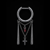 Titanium CZ Redemption Cross Chain Piercing Jewelry | 1PC Sold Individually
