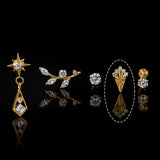 Titanium CZ Vintage-Inspired Statement Piercing Jewelry | 1PC
