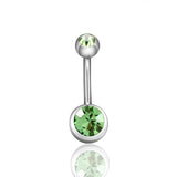 Czech Crystal Brow Barbell 1pc - AKAK BODYJEWELRY - ear - tunnel