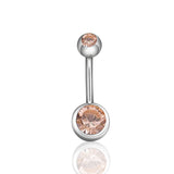 Czech Crystal Brow Barbell 1pc - AKAK BODYJEWELRY - ear - tunnel