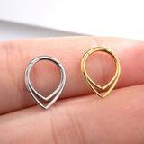 Double Ring Hinged Nose Piercing - AKAK BODYJEWELRY - ear - tunnel