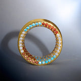 Free Will Moissanite 14K Tunnel (2Pcs) - AKAK BODYJEWELRY - ear - tunnel