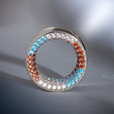 Free Will Moissanite 8K Tunnel (2Pcs) - AKAK BODYJEWELRY - ear - tunnel