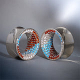 Free Will Zircon S925 Silver Tunnel (2Pcs) - AKAK BODYJEWELRY - ear - tunnel