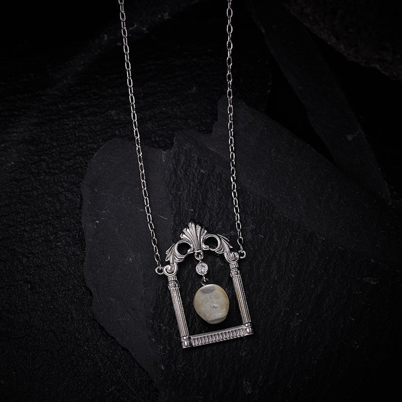 Ghostly Grace S925 Silver Necklace - AKAK BODYJEWELRY - ear - tunnel