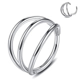Gothic Nose Ring Ear Piercing - AKAK BODYJEWELRY - ear - tunnel