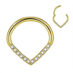 Heart Symbol Nose Piercing - AKAK BODYJEWELRY - ear - tunnel