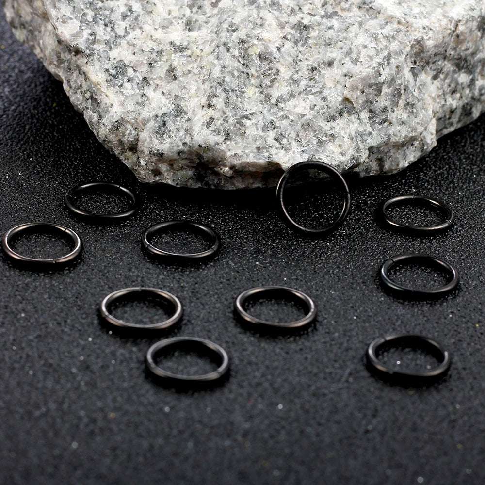 Hinged Ear Piercing Nose Rings Hoop - AKAK BODYJEWELRY - ear - tunnel