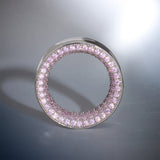Pink Sapphire S925 Silver Stars Shining Tunnel (2Pcs) - AKAK BODYJEWELRY - ear - tunnel