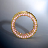 Pink Sapphire S925 Silver Stars Shining Tunnel (2Pcs) - AKAK BODYJEWELRY - ear - tunnel