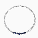 Prism Luxe Gradient Zirconia Chain Necklace - AKAK BODYJEWELRY - ear - tunnel