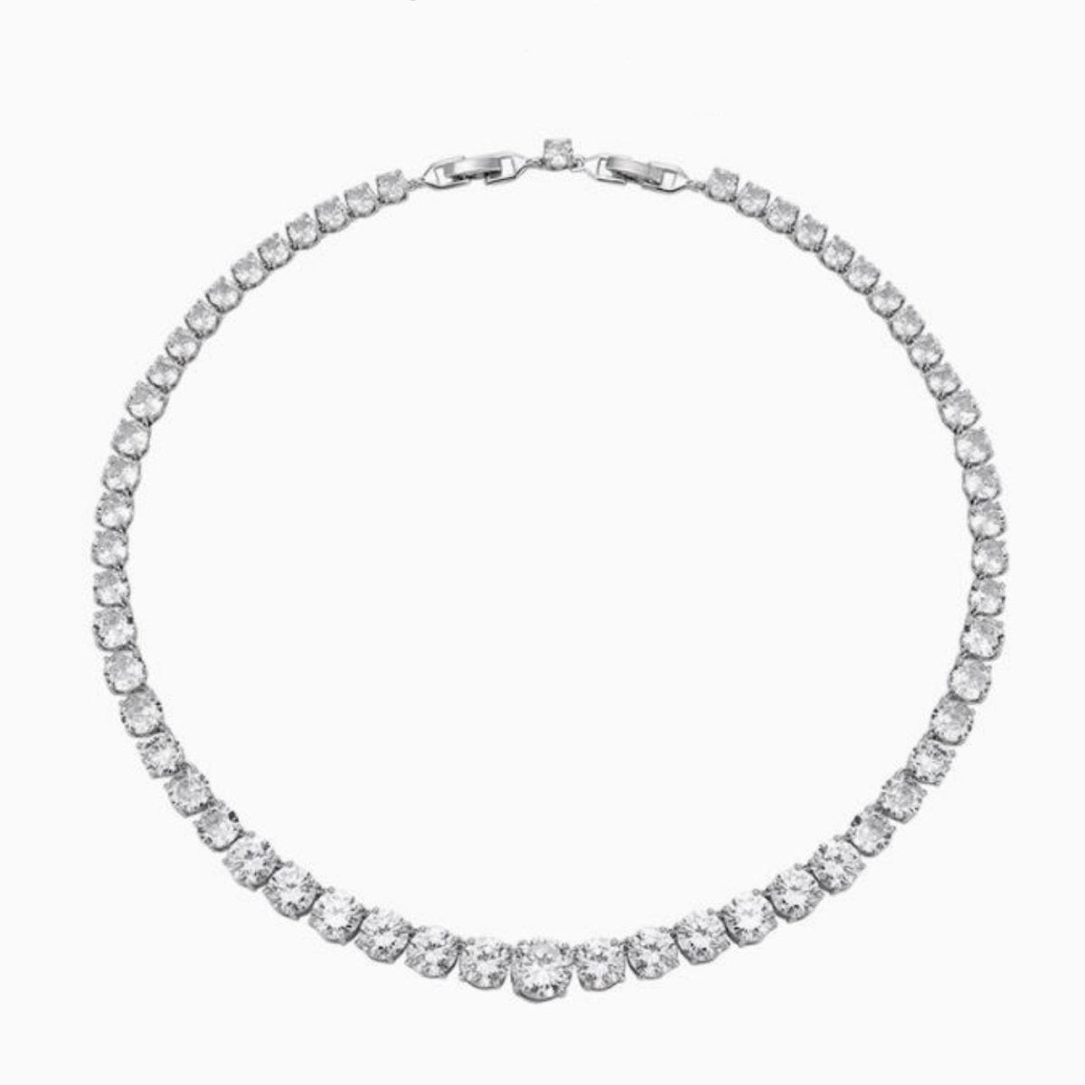 Prism Luxe Gradient Zirconia Chain Necklace - AKAK BODYJEWELRY - ear - tunnel