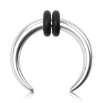 Punk Cowhorn Nose Piercing - AKAK BODYJEWELRY - ear - tunnel