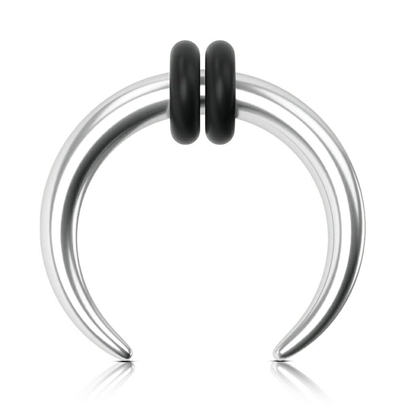 Punk Cowhorn Nose Piercing - AKAK BODYJEWELRY - ear - tunnel