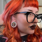 Radiance of Life Zircon S925 Silver Ear Gauge Tunnel (2Pcs) - AKAK BODYJEWELRY - ear - tunnel