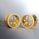 Radiance of Life Zircon S925 Silver Ear Gauge Tunnel (2Pcs) - AKAK BODYJEWELRY - ear - tunnel