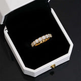 S925 4mm Moissanite Eternity Band Ring - AKAK BODYJEWELRY - ear - tunnel