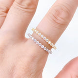 S925 Everlite 2mm Moissanite Eternity Ring - AKAK BODYJEWELRY - ear - tunnel