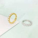 S925 Moissanite Circle Ring - AKAK BODYJEWELRY - ear - tunnel