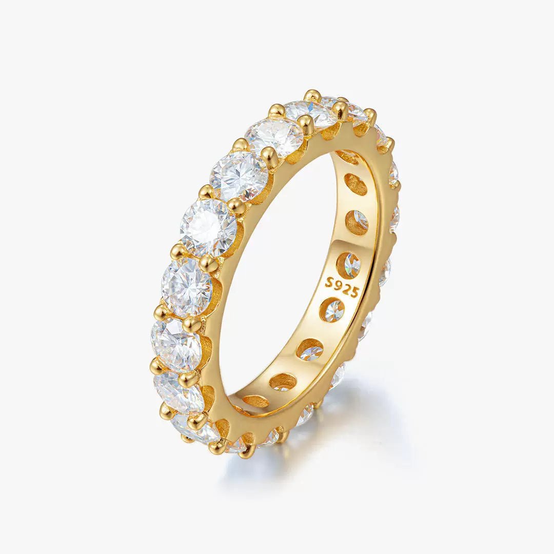 S925 Moissanite Clawset Ring - AKAK BODYJEWELRY - ear - tunnel