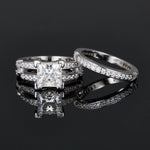S925 Silver 2.5 Carat Triple Row Moissanite Ring - AKAK BODYJEWELRY - ear - tunnel